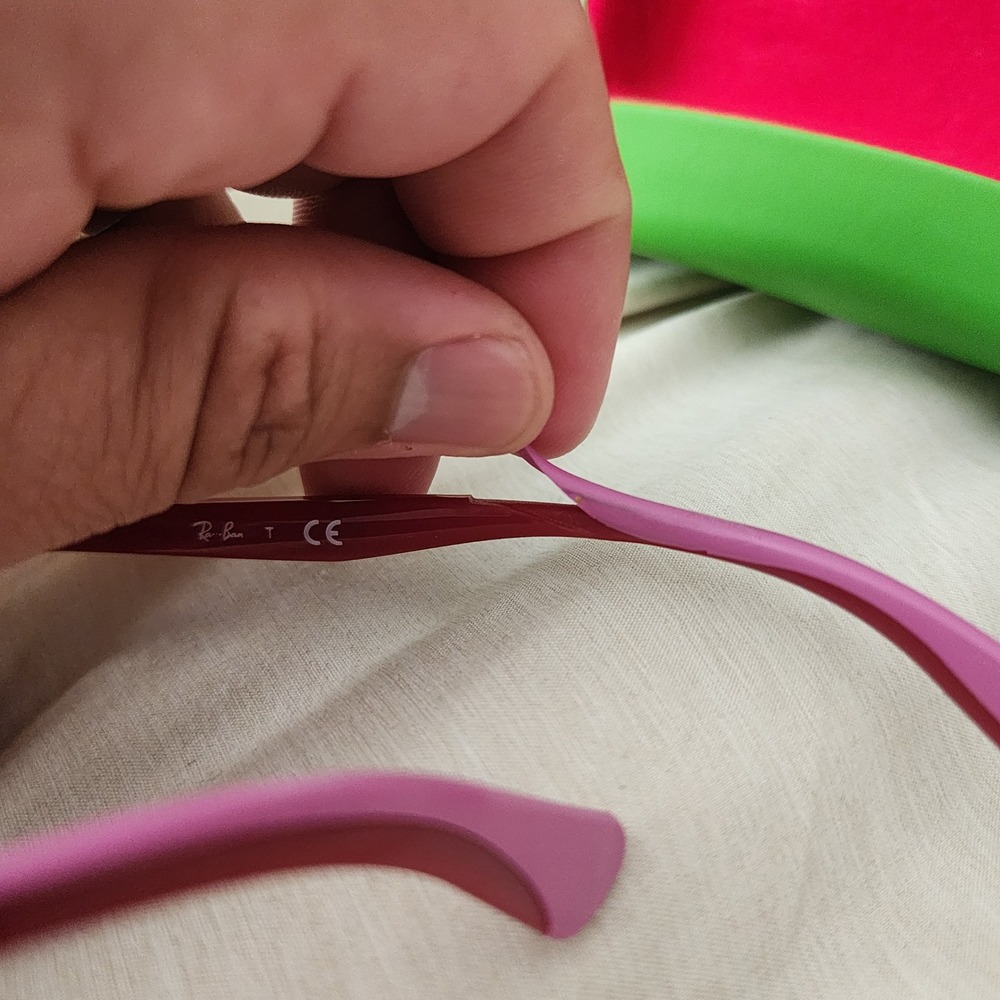 Ray-Ban Eyeglasses Kids 49mm Violet Pink RB1586 3777 Junior Frames Only - Picture 9 of 9